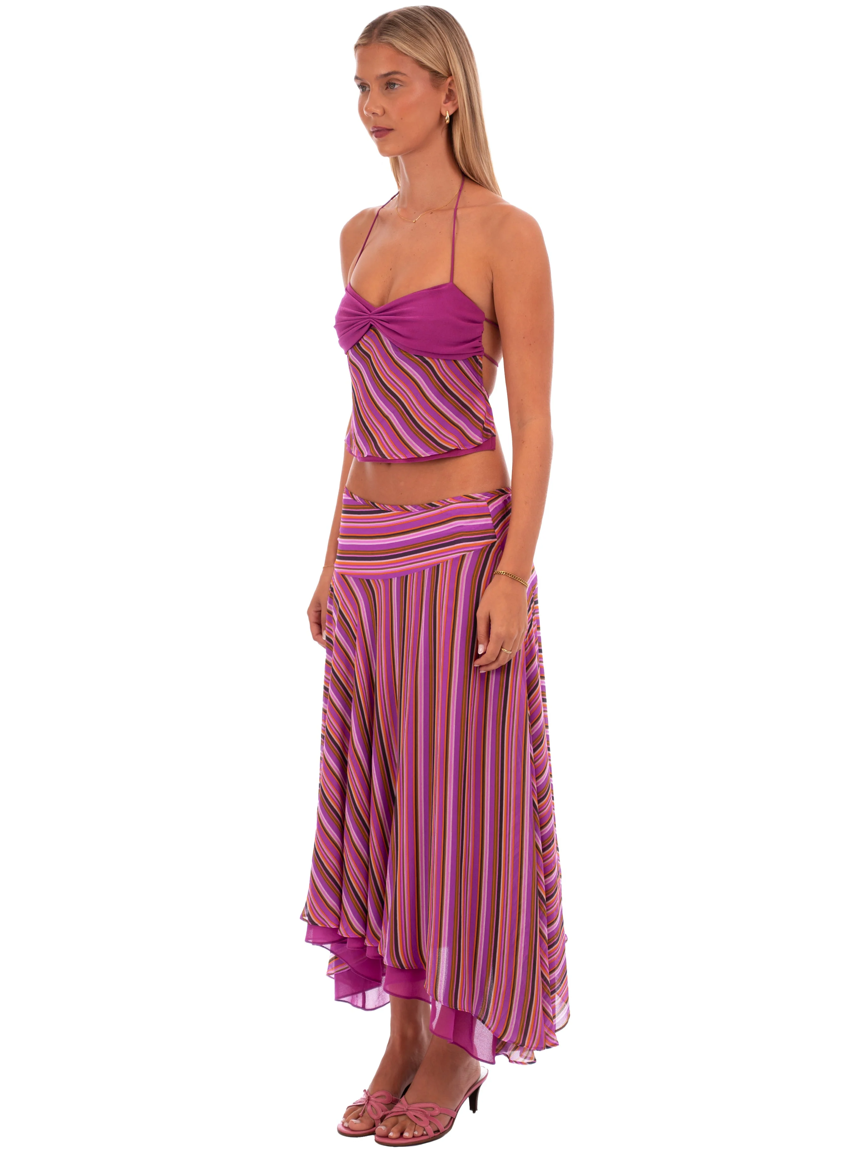 Heidi Midi Skirt | Plum - Image 3